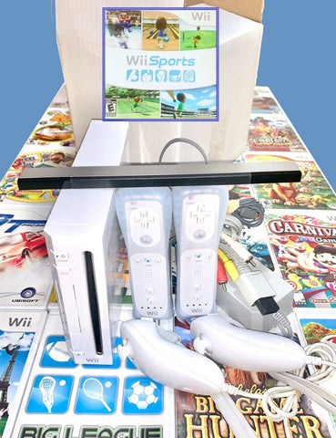 Wii Console Complete System Bundle w/ Wii Sports